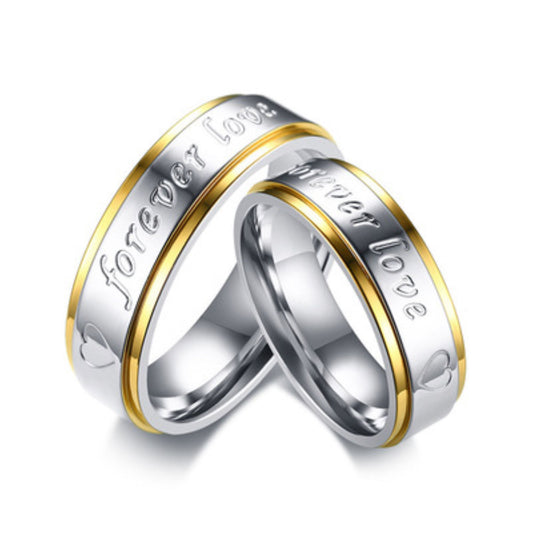 Stunning Two Tone Forever Love Ring – 4 sizes